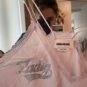 ZADIG & VOLTAIRE Purple Nightgown Slip Dress new